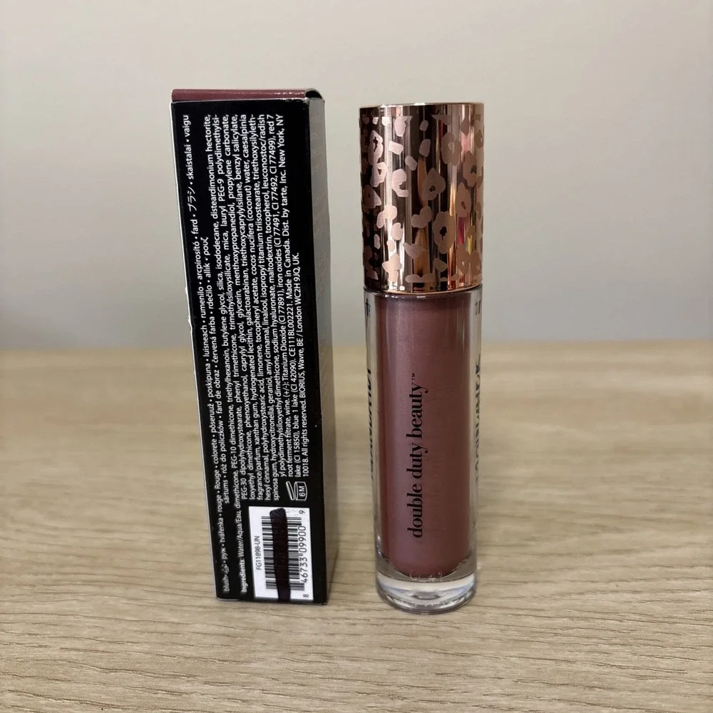 Tarte RASPBERRY Maneater Blush &‎ Glow Cheek Plump Full Size .27 oz NIB